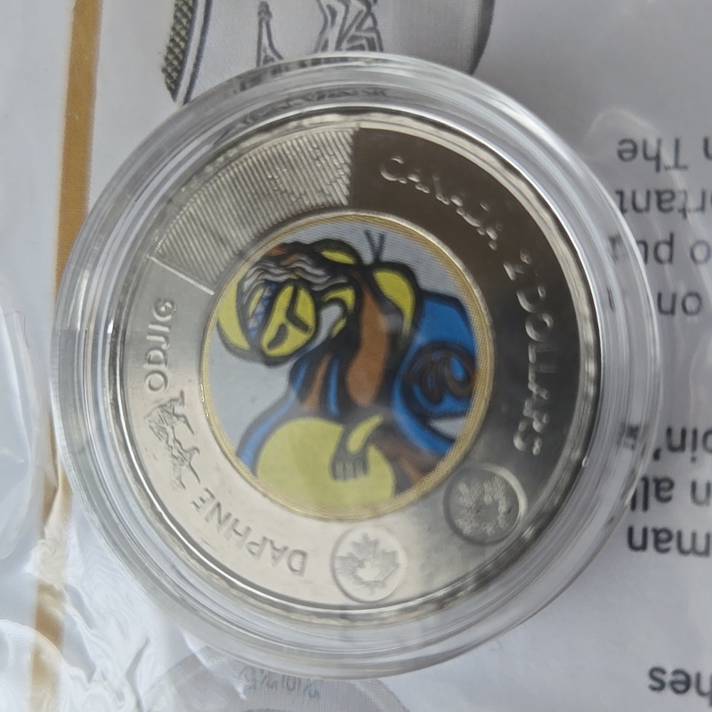 Mint 2025 $2 Daphne Odjig Canadian Toonie Coin